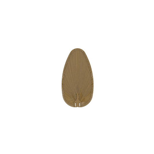 Fanimation Islander DC 22in Narrow Oval Palm Fan Blades Set of 5 | Koa Composite | Indoor & Outdoor Ceiling Fans | 12 x 22 x 0.4 in | Model BPP4K