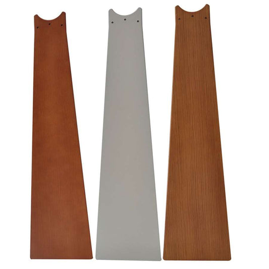 Fanimation Kubix 26in 3-Blade Walnut Composite Fan Blade Set | Wet-Rated Replacement | Indoor & Covered Patio Ceiling Fans | Model BPW4426WA