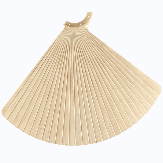 Fanimation TriAire 52in 3-Blade Pleated Natural Ceiling Fan Blade Set | Natural Composite Blades | Indoor & Covered Outdoor | 52in | Model BPW8565NW