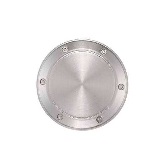 Fanimation Spitfire Decorative Cap | Brushed Nickel Metal | Damp-Rated Ceiling Fan Accessory | Covered Patio & Bathroom | 5.13 x 5.13 x 0.39 in | Model CAP6721BN