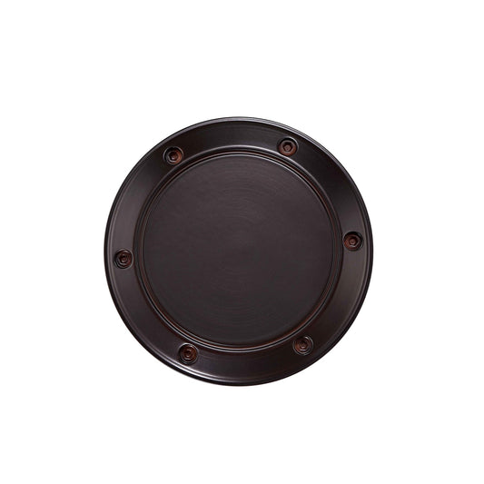 Fanimation Spitfire Decorative Cap 5.13in | Dark Bronze Metal | Covered Patio & Bathroom Ceiling Fan Accent | 5.13 x 5.13 x 0.39 in | Model CAP6721DZ