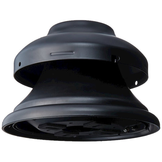 Fanimation Close To Ceiling Kit 8in | Black Metal | Low Ceiling Fan Mount | 8 x 8 x 5.5 in | Model CCK8002BL