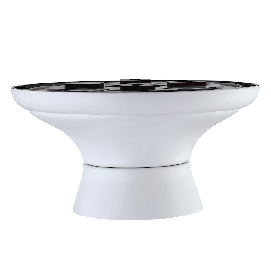 Fanimation Kute Close to Ceiling Kit 8in | Matte White Flush Mount Adapter | Low Ceiling & Damp Locations | 8 x 8 x 4 in | Model CCK8534MW