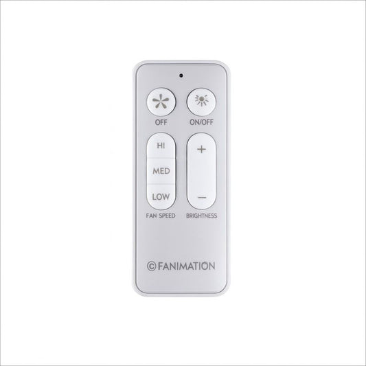 Fanimation CR530 White Handheld Remote & Receiver | 3-Speed Fan & Dimming Light Control | Bedroom & Living Room | 4.25 x 1.75 x 0.86 in | Model CR530