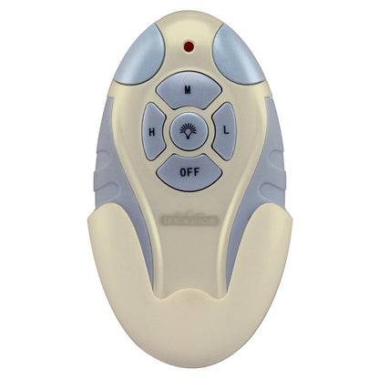 Fanimation CRL4WH White Remote & Receiver | 3-Speed Fan & Light Control | Bedroom & Living Room | 4.25 x 2.35 x 1 in | Model CRL4WH