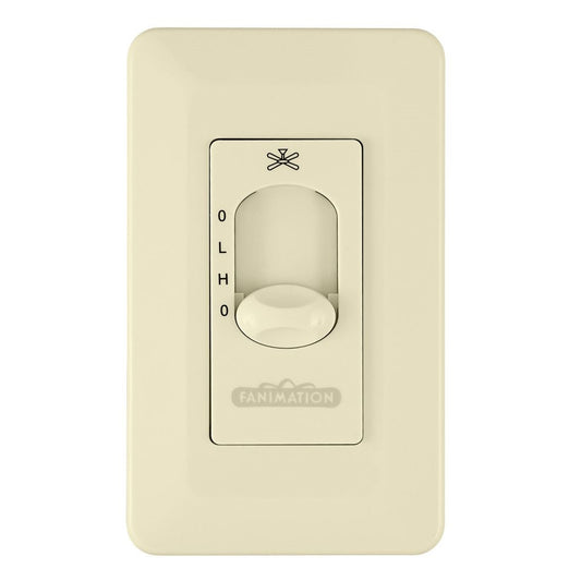 Fanimation CW3LA-CA Light Almond Ceiling Fan Wall Control | 2-Speed Non-Reversible | Living Room & Bedroom Fan Accessory | 4.72in H | Model CW3LA-CA