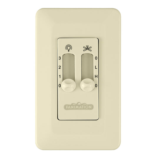 Fanimation CW6LA Light Almond Fan Wall Control | Ceiling Fan Accessory | Bedroom & Living Room | 0.35 x 2.76 x 4.72 in | Model CW6LA