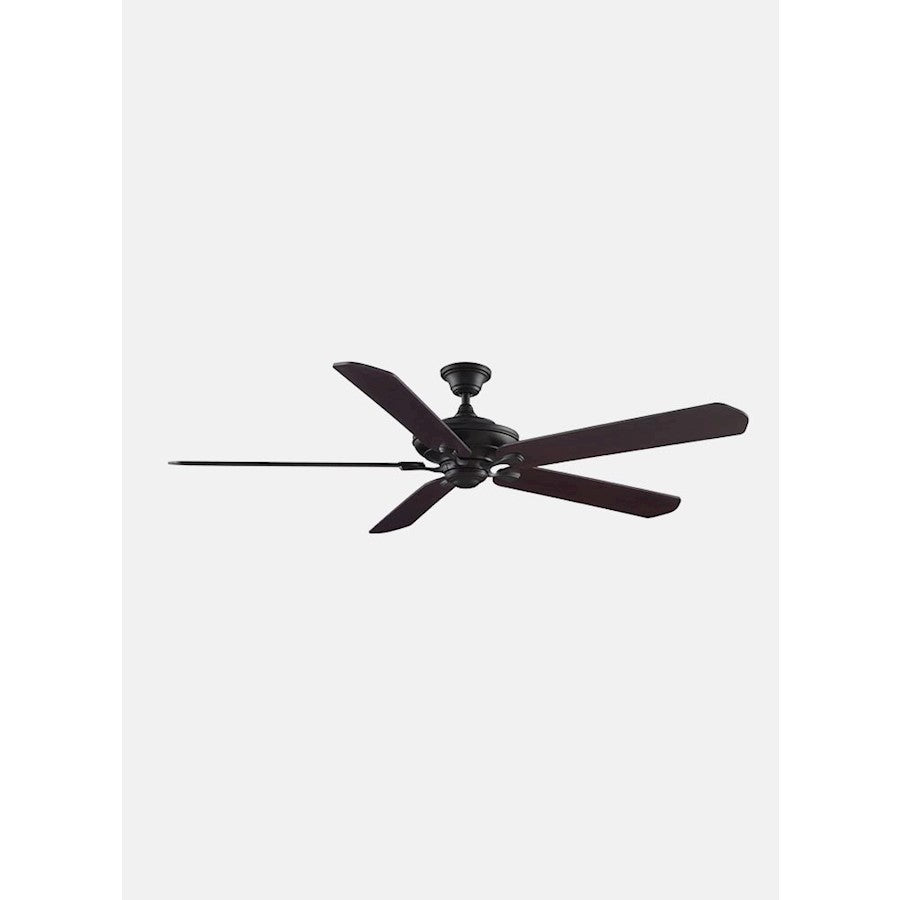 Fanimation Distinction DC Motor Ceiling Fan | Dark Bronze 5-Blade | 54-72in Blades, Damp Rated | 7680 CFM High | Model D1DZ