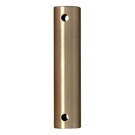 Fanimation DR1 36in 1in Downrod | Brushed Satin Brass Steel | Ceiling Fan Extension for Vaulted & Sloped Ceilings | 36 x 1 x 1 in | Model DR1-36BS
