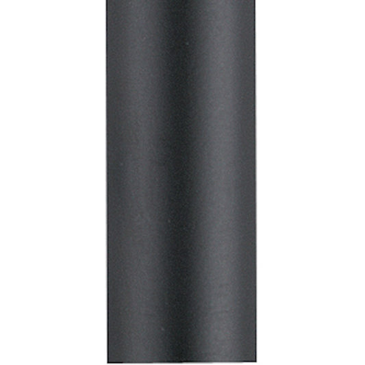 Fanimation 48in Downrod 1in | Black Steel Ceiling Fan Downrod | High Ceilings & Sloped Ceilings | 48 x 1 x 1 in | Model DR1-48BL