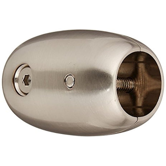 Fanimation Downrod Coupler 1in | Brushed Nickel Steel Ceiling Fan Accessory | Dry Location Rated | 2.5 x 1.75 x 1.75 in | Model DR1-CPBN