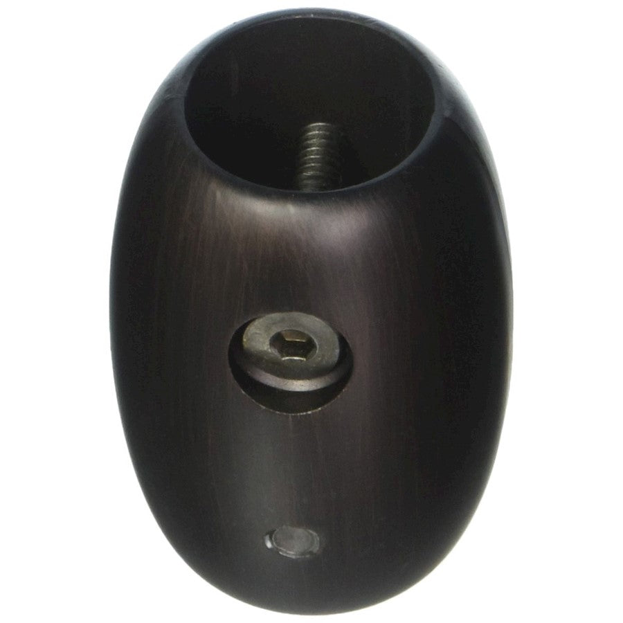 Fanimation Downrod Coupler 1in | Dark Bronze Metal | Ceiling Fan Downrod Connector | 2.5 x 1.75 x 1.75 in | Model DR1-CPDZ