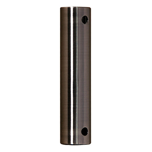 Fanimation 12in Downrod | Pewter Stainless Steel | Ceiling Fan Mounting Accessory | 12 x 0.5 x 0.5 in | Model DR1SS-12PWW