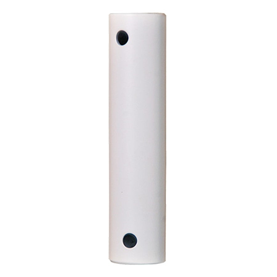 Fanimation Downrods 18in Stainless Steel Ceiling Fan Downrod | Matte White Finish | Wet Rated for Outdoor & Indoor Use | 18 in L | Model DR1SS-18MWW