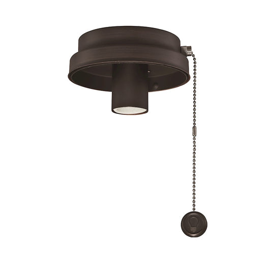 Fanimation Fitters 5in Low Profile Light Kit | Dark Bronze Ceiling Fan Light | Bedroom & Living Room | 5 x 5 x 3 in | Model F6DZ