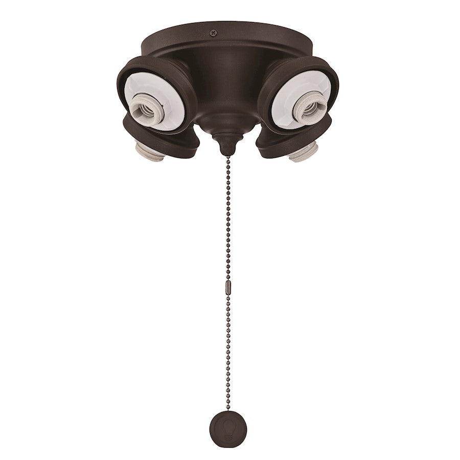Fanimation Fitters 4-Light Ceiling Fan Light Kit | Oil-Rubbed Bronze Metal | Bedroom & Living Room | 8 x 8 x 4 in, Damp Rated | Model F8OB