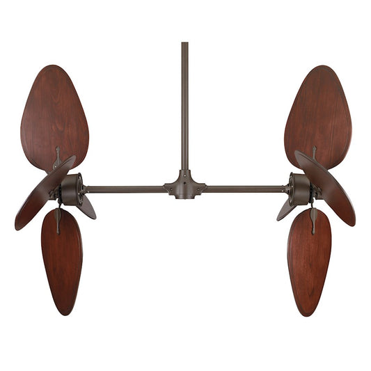 Fanimation Palisade 64-68in Ceiling Fan Motor Base | Oil-Rubbed Bronze | Tall Ceilings & Great Rooms | 64-68 x 64-68 x 51-103 in | Model FP240OB