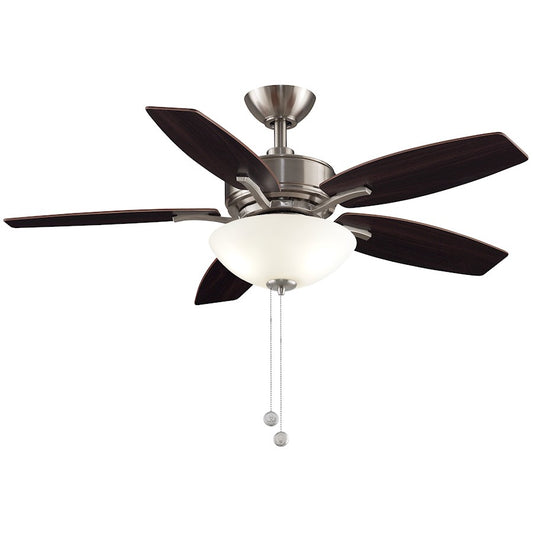 Fanimation Aire Deluxe 52in 5-Blade Ceiling Fan with Light | Dark Bronze and Cherry/Walnut Wood | Bedroom & Living Room | Model FP6285BDZ