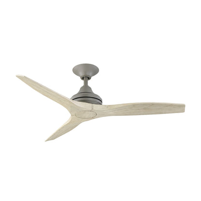 Fanimation Spitfire 48in 3-Blade Ceiling Fan | Antique Graphite and Light Oak Buttonwood | Covered Patio & Sunroom | Model FP6721BAGP-48LO