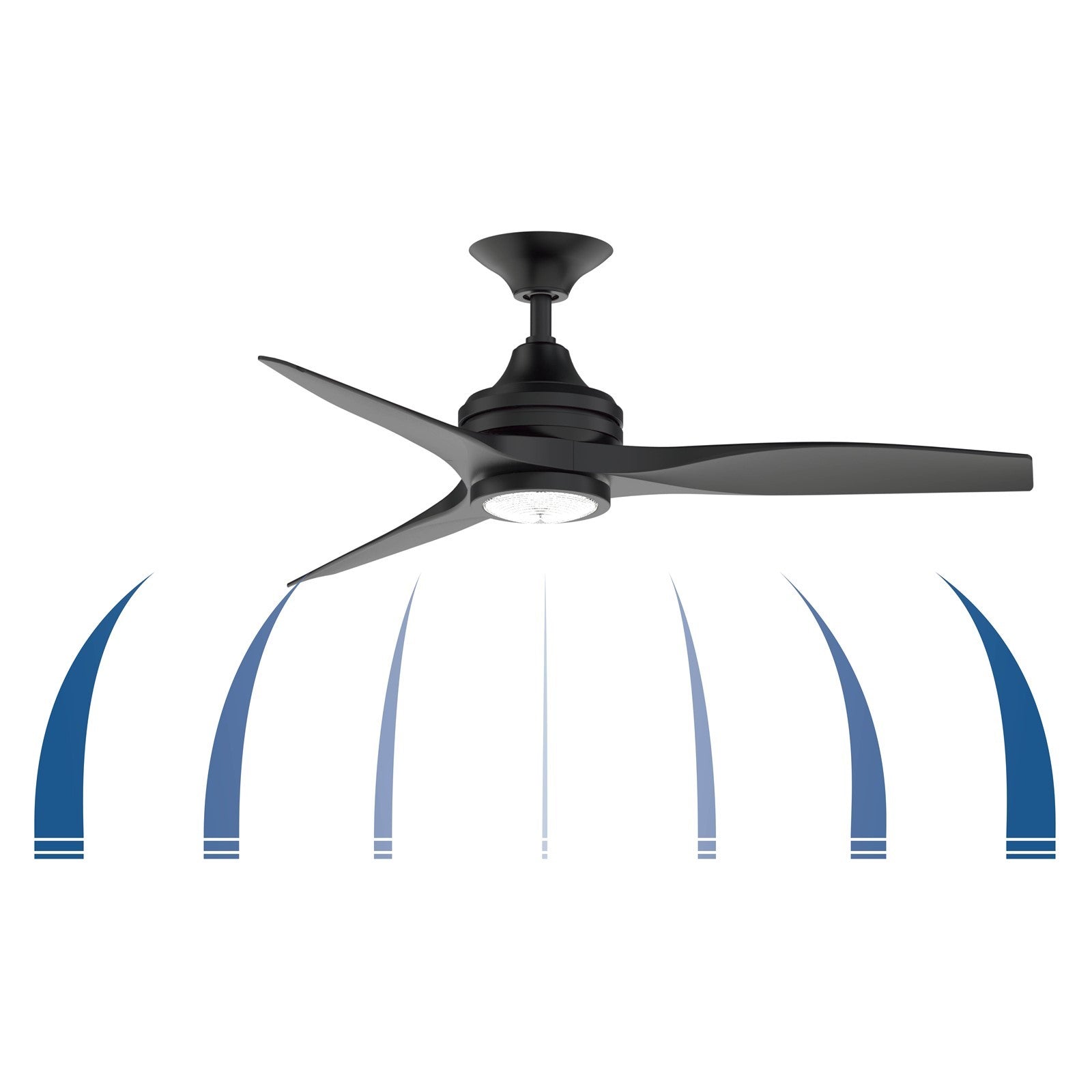 Fanimation Spitfire 48in 3-Blade Ceiling Fan | Industrial Antique Graphite and Weathered Wood | Covered Patio & Sunroom | Model FP6721BAGP-48WE