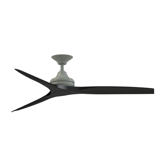 Fanimation Spitfire 60in 3-Blade Ceiling Fan | Antique Graphite and Black Buttonwood | Covered Patio, Porch & Sunroom | Model FP6721BAGP-60BL