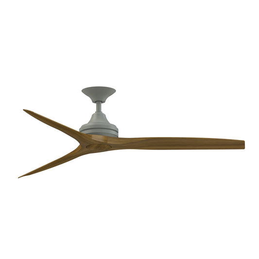 Fanimation Spitfire 60in 3-Blade Ceiling Fan | Antique Graphite and Koa Wood | Covered Patio & Sunroom | 60 x 60 x 12 in | Model FP6721BAGP-60K