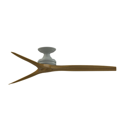 Fanimation Spitfire 60in Flush 3-Blade Ceiling Fan | Antique Graphite and Koa Wood | Covered Patio & Sunroom | Model FP6721BAGP-60K-F