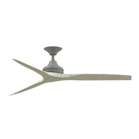 Fanimation Spitfire 60in 3-Blade Ceiling Fan | Antique Graphite and Light Oak Buttonwood | Covered Patio & Sunroom | Model FP6721BAGP-60LO