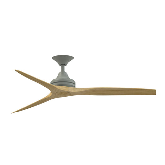 Fanimation Spitfire 60in 3-Blade Ceiling Fan | Antique Graphite and Natural Buttonwood | Covered Patio, Porch & Sunroom | Model FP6721BAGP-60N