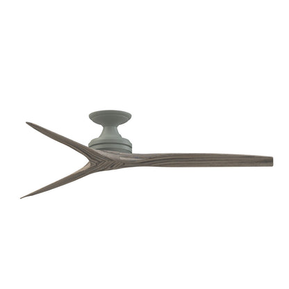 Fanimation Spitfire 60in Flush 3-Blade Ceiling Fan | Industrial Antique Graphite and Weathered Wood | Low Ceilings | Model FP6721BAGP-60WE-F