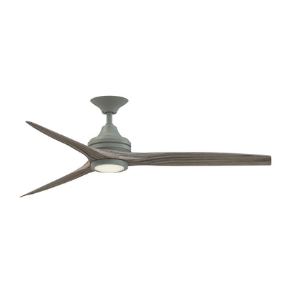 Fanimation Spitfire 60in 3-Blade LED Ceiling Fan | Industrial Antique Graphite and Weathered Wood | Covered Patio | Model FP6721BAGP-60WE-LK
