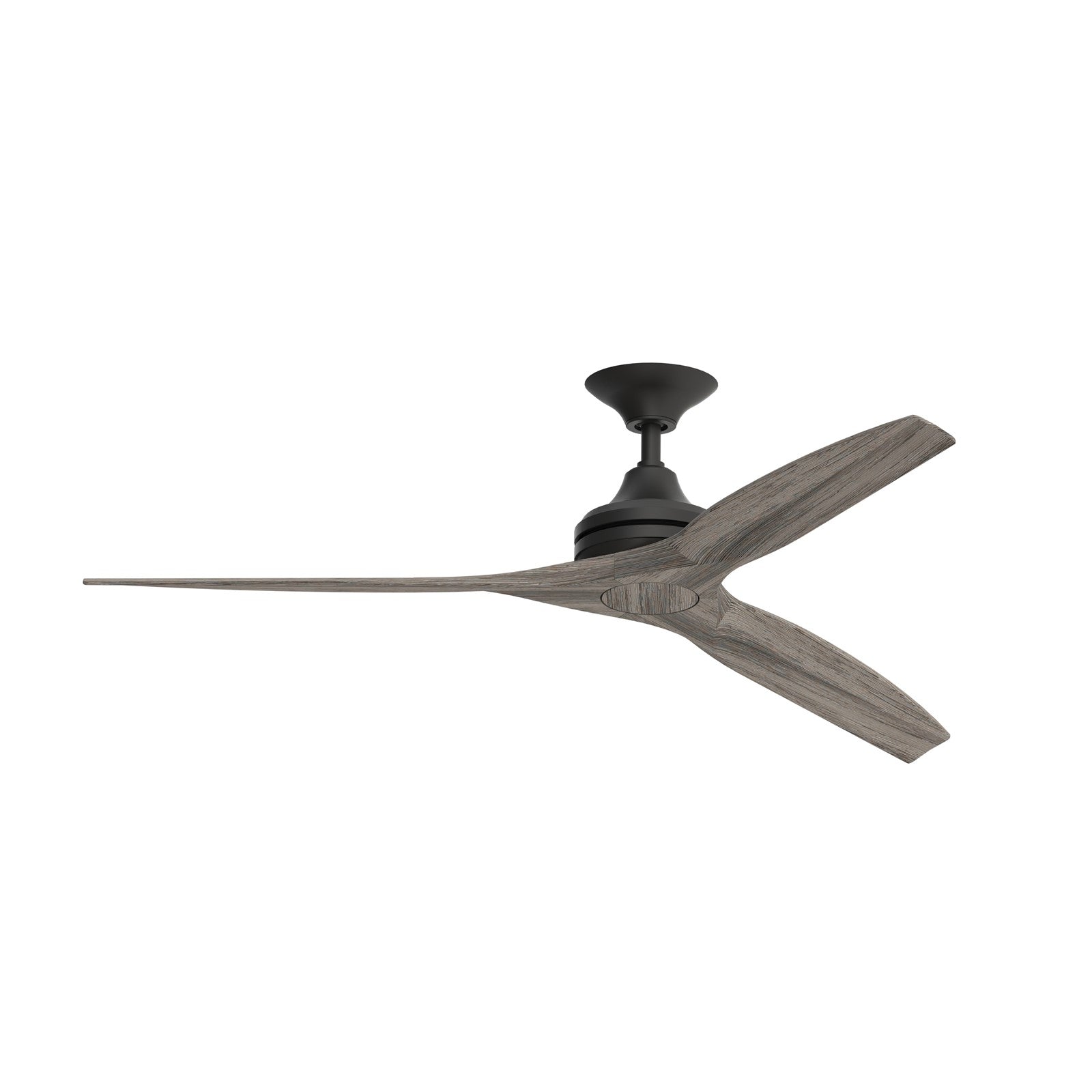 Fanimation Spitfire 60in 3-Blade Ceiling Fan | Black and Weathered Wood | Covered Patio & Porch | 60 x 60 x 12 in, 5227 CFM | Model FP6721BBL-60WE