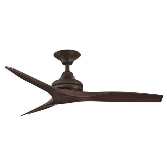 Fanimation Spitfire 48in 3-Blade Ceiling Fan | Dark Bronze and Dark Walnut | Covered Patio & Sunroom | 48 x 48 x 12 in | Model FP6721BDZ-48DWA