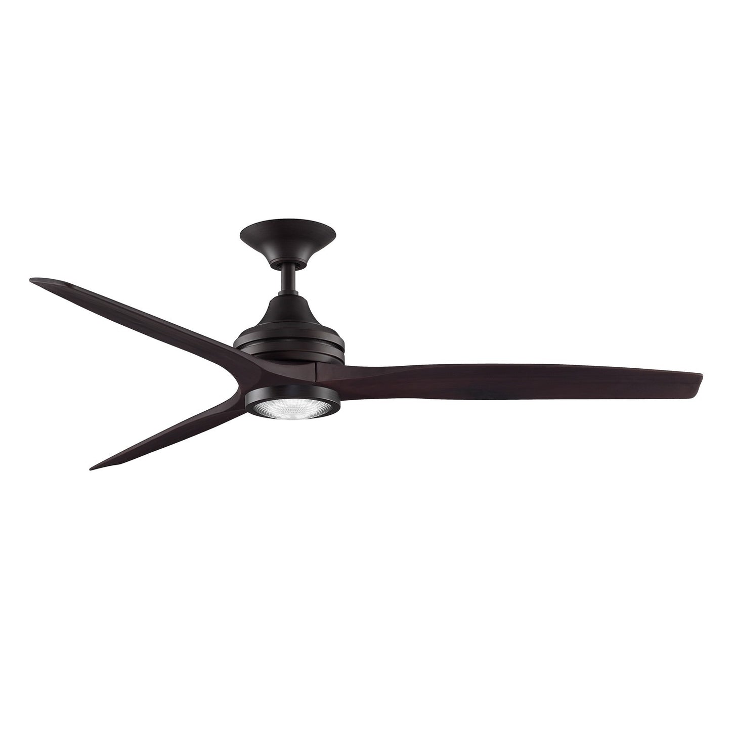 Fanimation Spitfire 60in 1-Light Ceiling Fan | Dark Bronze and Dark Walnut | Covered Patio & Sunroom | 60 x 60 x 13.71 in | Model FP6721BDZ-60DWA-LK