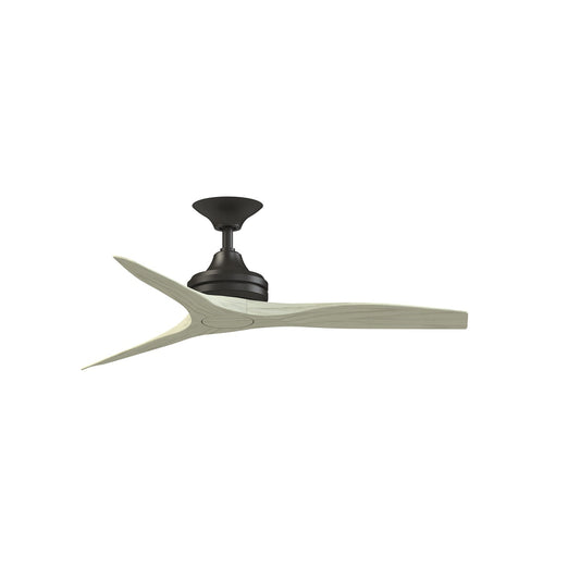 Fanimation Spitfire 60in 3-Blade Ceiling Fan | Dark Bronze and Light Oak Buttonwood Blades | Covered Patio & Sunroom | Model FP6721BDZ-60LO