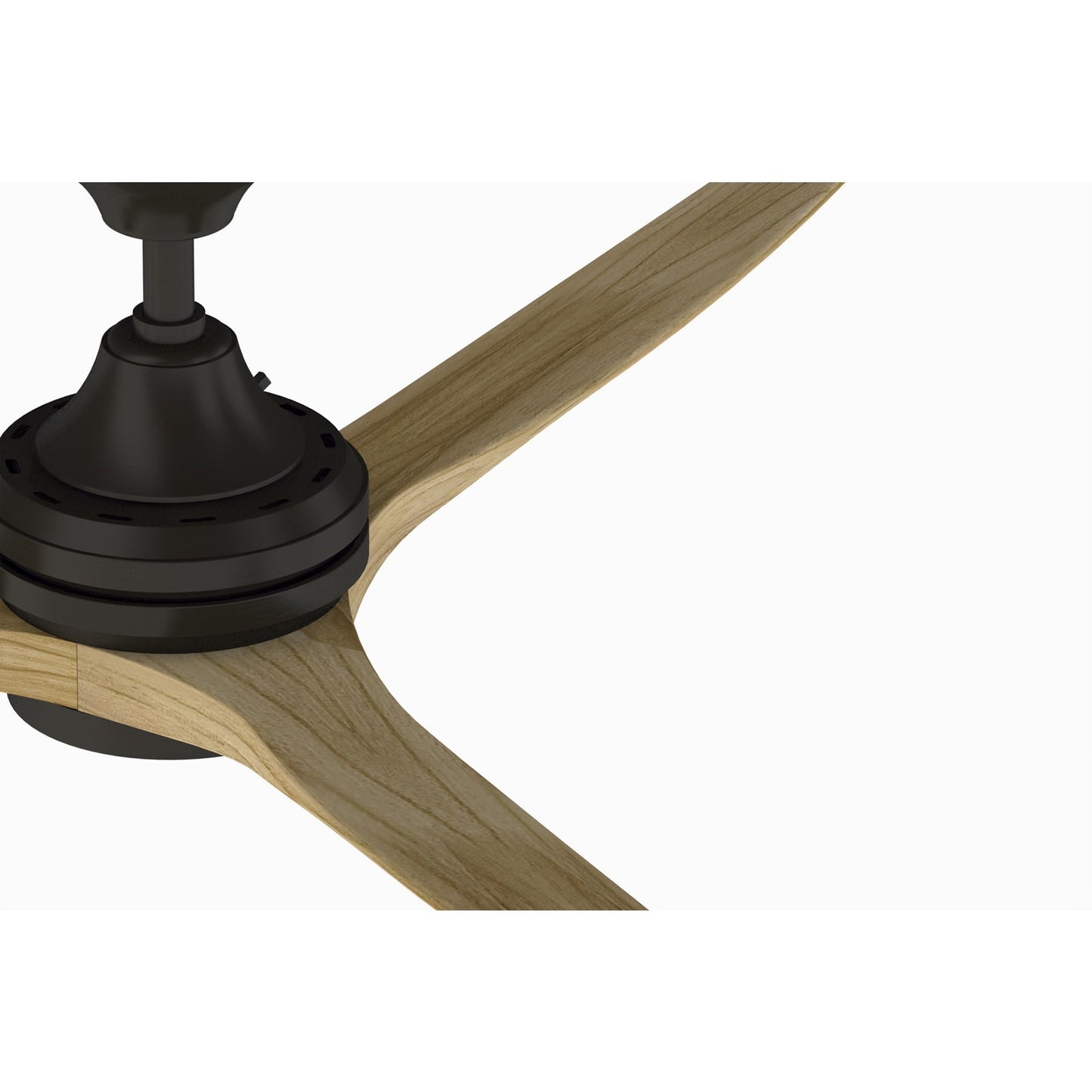 Fanimation Spitfire 60in 3-Blade Ceiling Fan | Dark Bronze and Natural Buttonwood | Covered Patio & Porch | 60 x 60 x 12 in | Model FP6721BDZ-60N