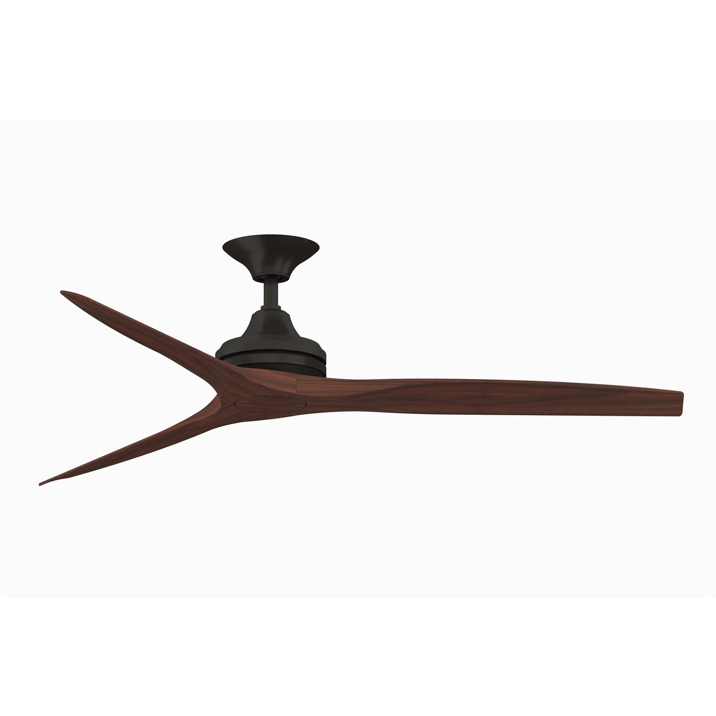 Fanimation Spitfire 60in 3-Blade Ceiling Fan | Dark Bronze and Whiskey Wood Buttonwood | Covered Patio & Sunroom | Model FP6721BDZ-60WK