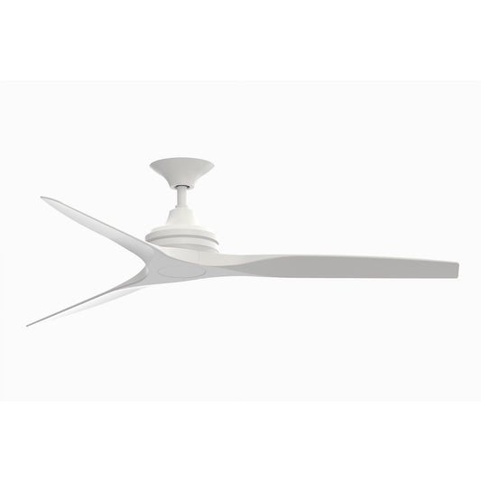 Fanimation Spitfire 60in 3-Blade Ceiling Fan | Matte White and Buttonwood | Covered Patio & Sunroom | 60 x 60 x 12 in | Model FP6721BMW-60MW