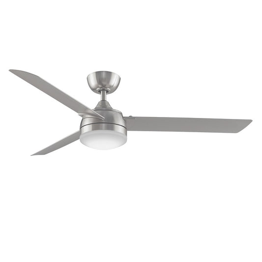 Fanimation Xeno 56in 3-Blade Ceiling Fan | Brushed Nickel and Opal Frosted Glass | Living Room & Bedroom | 56 x 56 x 14 in | Model FP6728BN