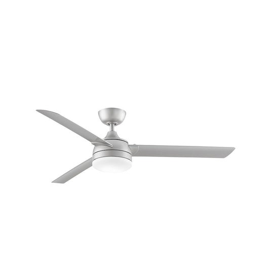 Fanimation Xeno 56in 1-Light Ceiling Fan | Brushed Nickel and Opal Frosted Glass | Covered Patio & Veranda | 56 x 56 x 15 in | Model FP6729BNW