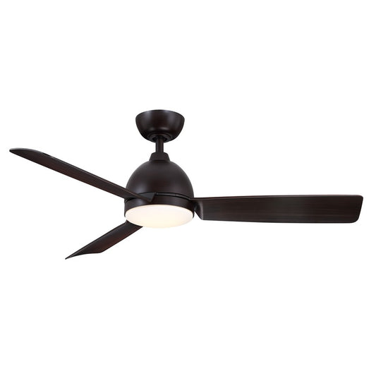 Fanimation Starboard L 52in 3-Blade LED Ceiling Fan | Marine Dark Bronze Composite and Opal Frosted Glass | Covered Patio & Damp | Model FP6752DZM