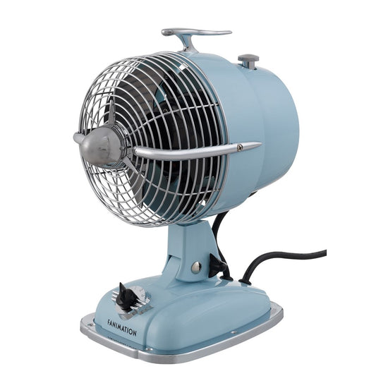 Fanimation Urbanjet 8in Table Fan | Spicy Red Finish | Bedroom & Office Desk Cooling | 3-Speed, 120V | Model FP7958SR