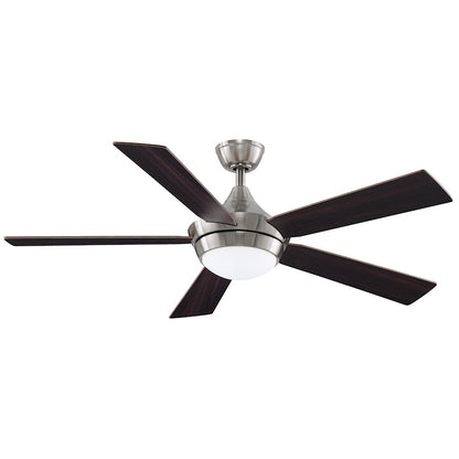 Fanimation Celano v2 52in 5-Blade Ceiling Fan | Matte White and Opal Frosted Glass | Living Room & Bedroom | 52 x 52 x 15 in | Model FP8062BMW