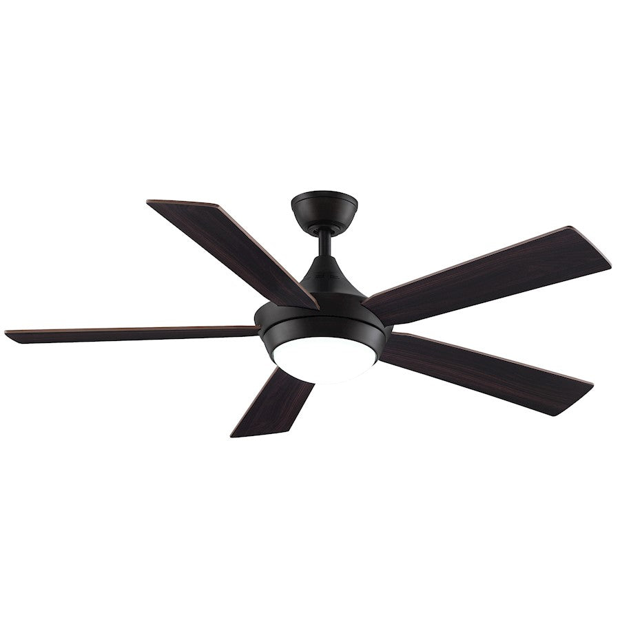 Fanimation Celano v2 52in 5-Blade Ceiling Fan | Matte White and Opal Frosted Glass | Living Room & Bedroom | 52 x 52 x 15 in | Model FP8062BMW