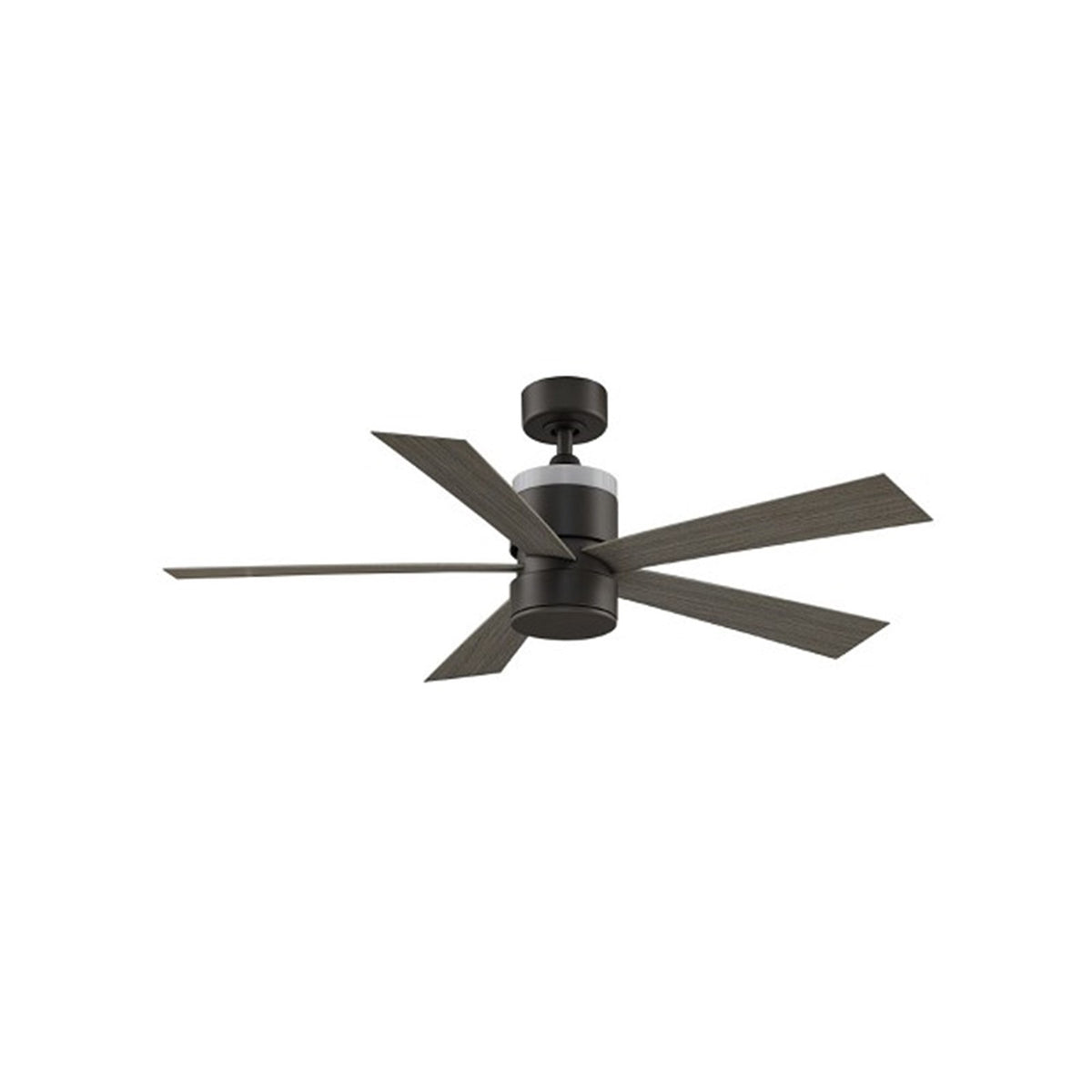 Fanimation Torch 52in 5-Blade Ceiling Fan | Matte Greige and Weathered Wood Blades | Bedroom & Living Room | 52 x 52 x 17 in | Model FP8458GR