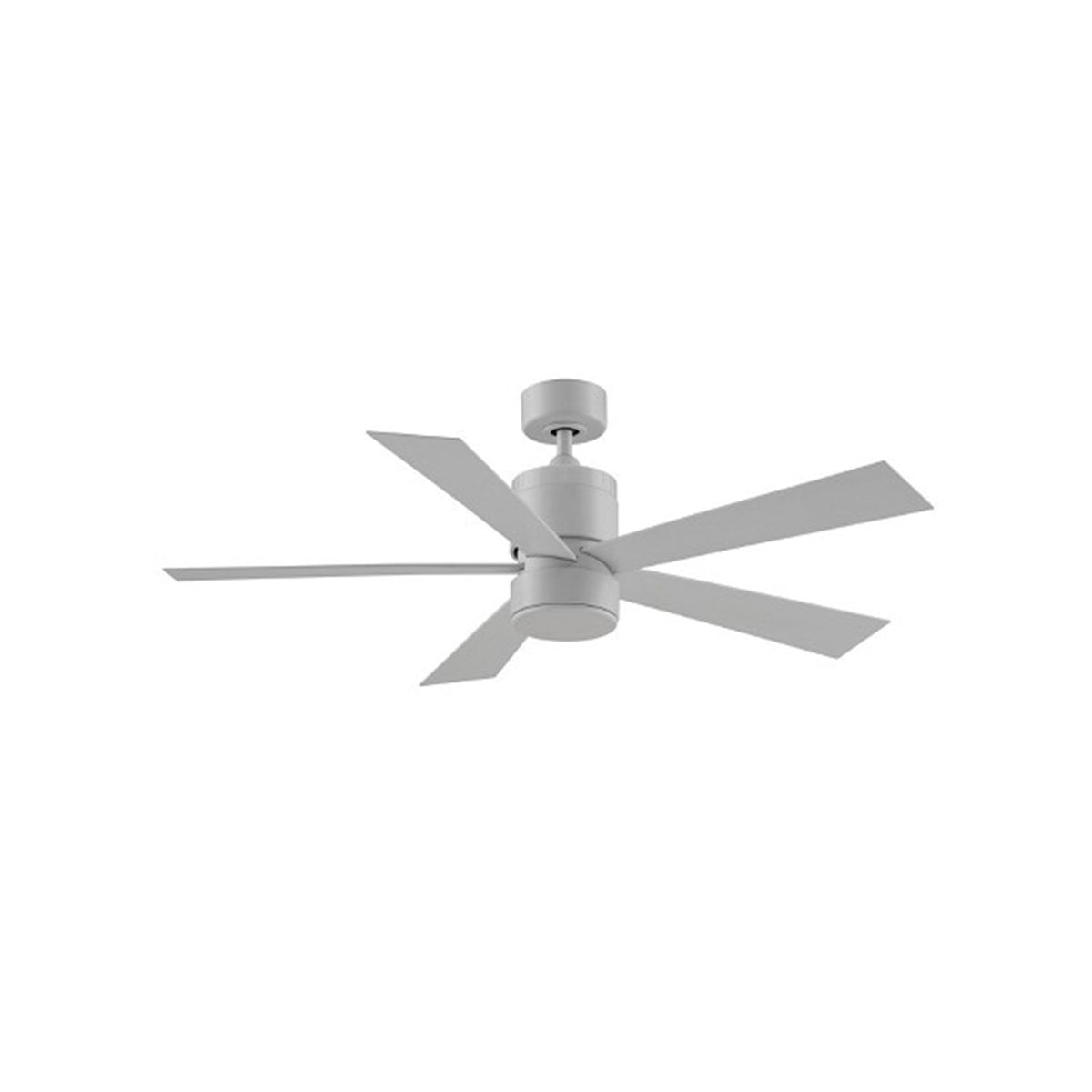 Fanimation Torch 52in 5-Blade Ceiling Fan | Matte White and Opal Frosted Glass | Bedroom & Living Room | 52 x 52 x 17 in | Model FP8458MW