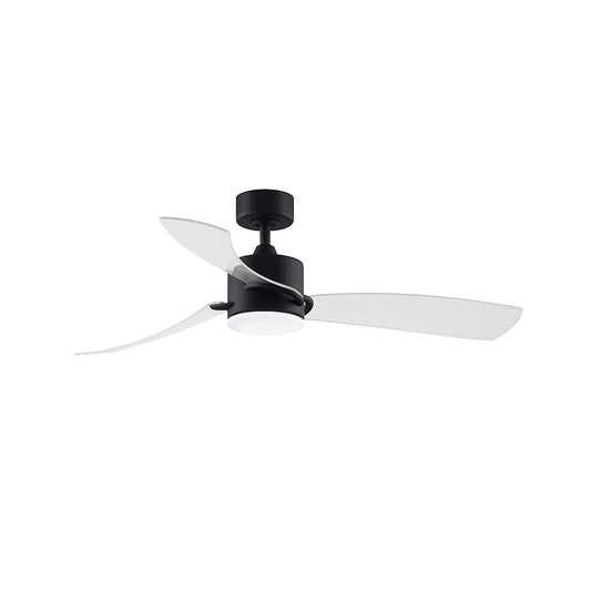 Fanimation SculptAire 52in 3-Light Ceiling Fan | Chrome and Clear Composite Blades | Living Room & Bedroom | 52 x 52 x 14 in | Model FP8511CH