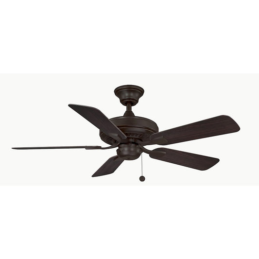 Fanimation Edgewood 44in Wet Rated Ceiling Fan | Dark Bronze and Dark Walnut Composite Blades | Covered Patio & Indoor Rooms | Model FP9044DZW