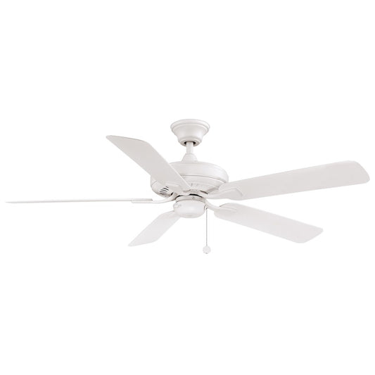Fanimation Edgewood 52in 5-Blade Ceiling Fan | Matte White Composite Blades | Indoor & Outdoor Wet Rated | 52 x 52 x 10 in | Model FP9052MWW