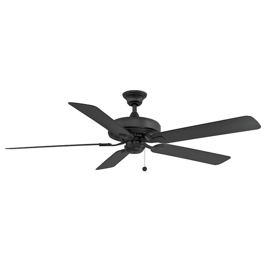 Fanimation Edgewood 60in 5-Blade Ceiling Fan | Black Composite Blades | Indoor & Outdoor Wet Rated | 60 x 60 x 11 in | Model FP9060BLW